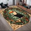 Weihnachtstiere Heim-Sofa-Dekoration für Wohnzimmer & Schlafzimmer, Rutschfeste Spiel-Flanell-Fußmatte für Spielzimmer
