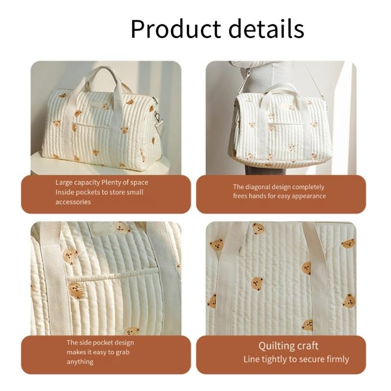 Multifunctional Mummy Bag Diaper Shoulder Bag Large Capacity for Baby Essential Stylish Modern Women Handbag