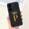 New For Redmi 13C 4G Case Fashion Design Letter Flower Luxury Crown Soft Silicone Back Cover For Xiaomi Redmi13C 13 C Phone Case