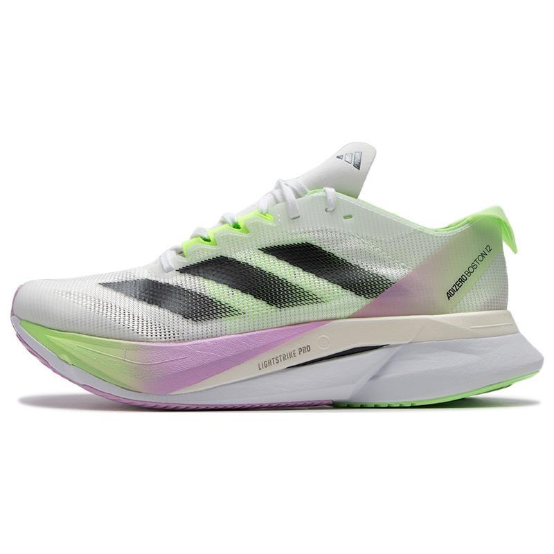 (WMNS) adidas Adizero Boston 12 White Green Women s IG3328 EU 36