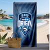 NSW Blues Print Strandtuch Weich Tragbar Schnell?Trockenes Handtuch für Pool Sommerurlaub Outdoor Sport