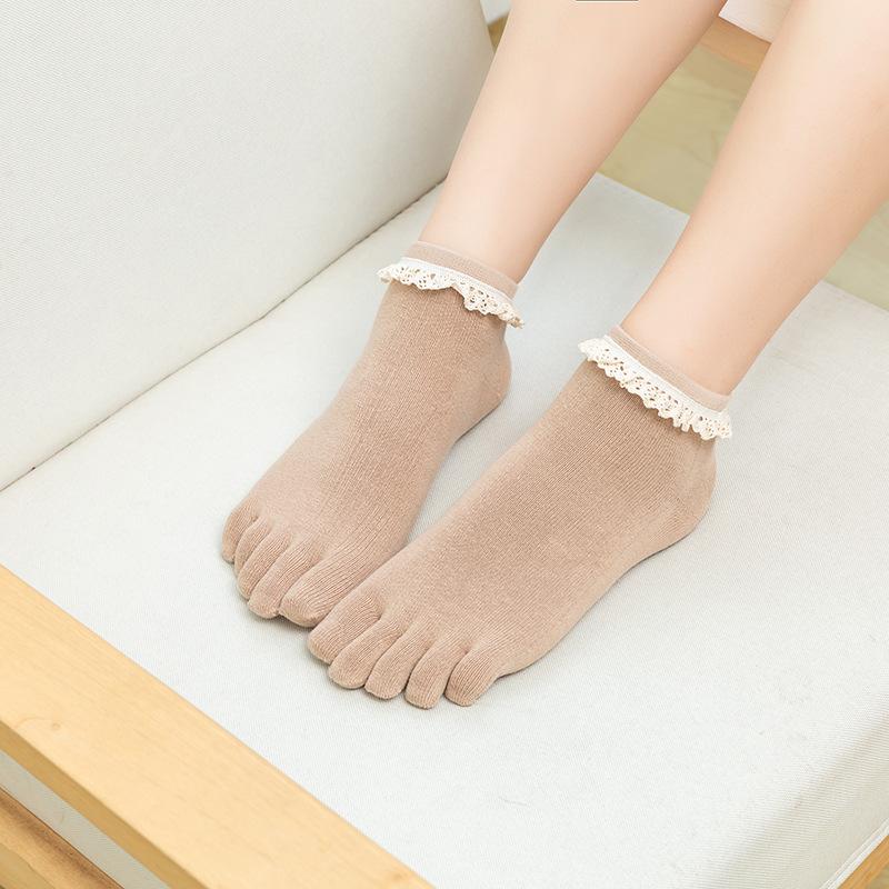 Socks For Women Five Finger Socks Female Sock Solid Color 5 Toe Sock Slippers Girls Lady Harajuku Sweat-absorbing Cotton Socks