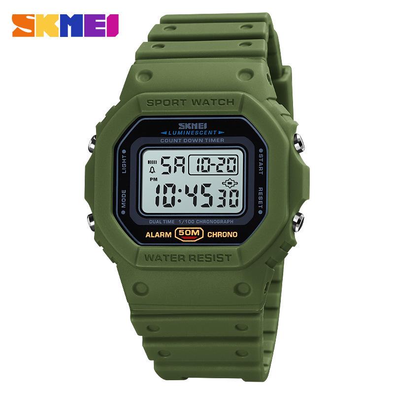 SKMEI Digital Shockproof LED Sports Watch for Students and Couples