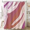 Luxury Colorful Shower Curtain Pink Purple White Swirl Design for Bathroom Decor Waterproof Fabric Perfect Gift Idea (70 x 180cm