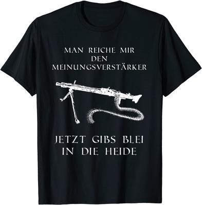 German Army Soldiers Combat Machine Gun T-Shirt. Summer Cotton Short Sleeve O-Neck Mens T Shirt New S-3XL