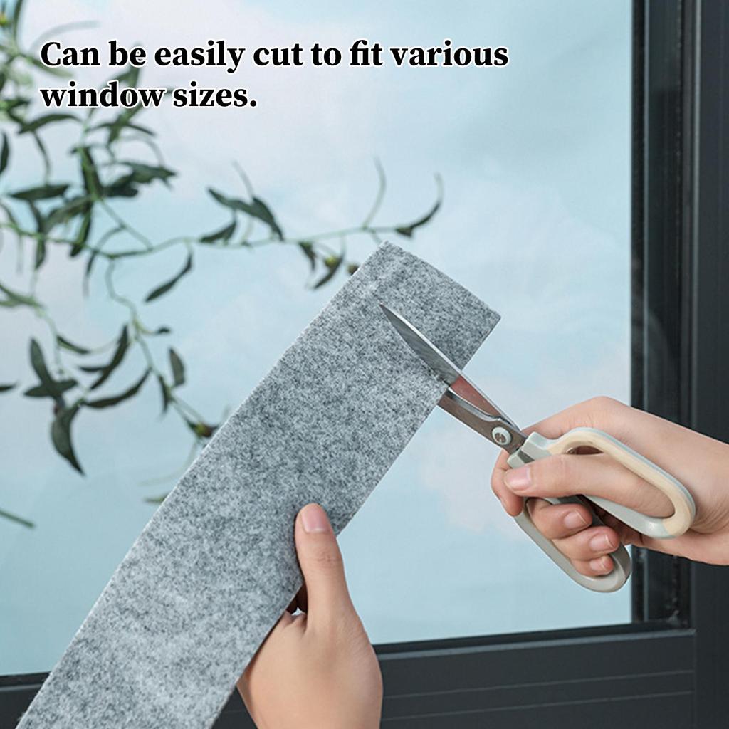 Window Condensation Absorber Strip Reusable Thick Self Adhesive Felt Weather Stripping Thermal Insulation Home Anti Fog