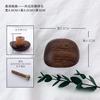 Solid Wood Coat Hook Wall Mounted Clothes Hanger with Handle - Punch Free Door Hanger Pebble Shape for Kitchen Cabinet Organizer