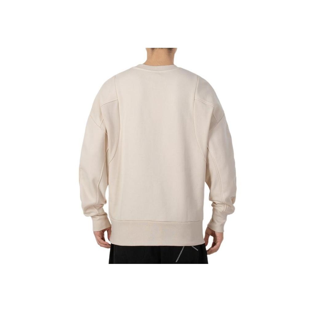 Adidas Solid Color Crew Neck Sweatshirt Men Tops Light-Khaki HI1390