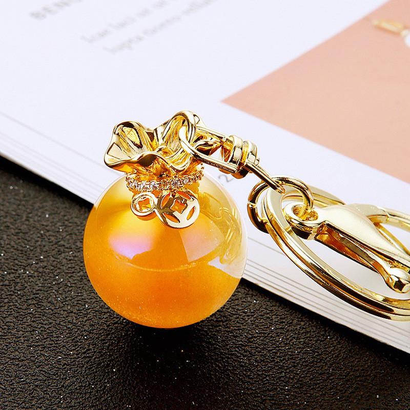 Colorful Lucky Jelly Bag Metal Bag Keychains Decorations Pendant Kids Gifts