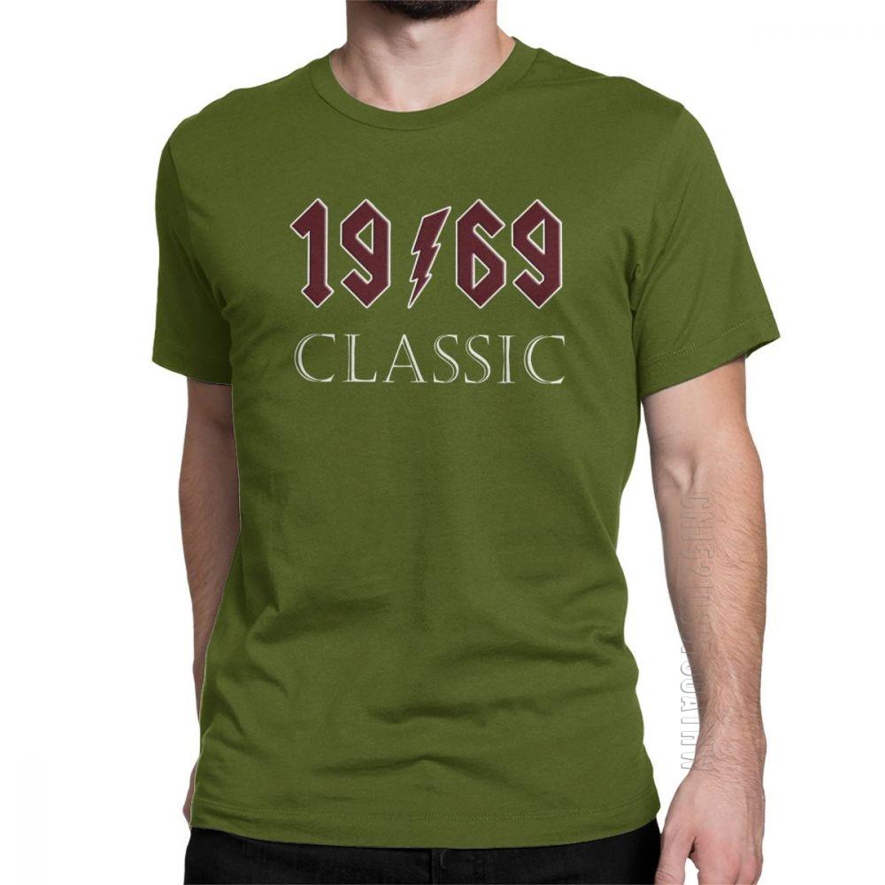 

Man T Shirt Top 50th Birthday T Shirts Rock 1969 Classic Gift Design Fashion Short Sleeves Tees Clothing 100 Cotton Gift 4XL