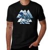 The Great Sacred Geometry Triangles  Misty Forest Wave TShirt Lightweight Hiking TShirt