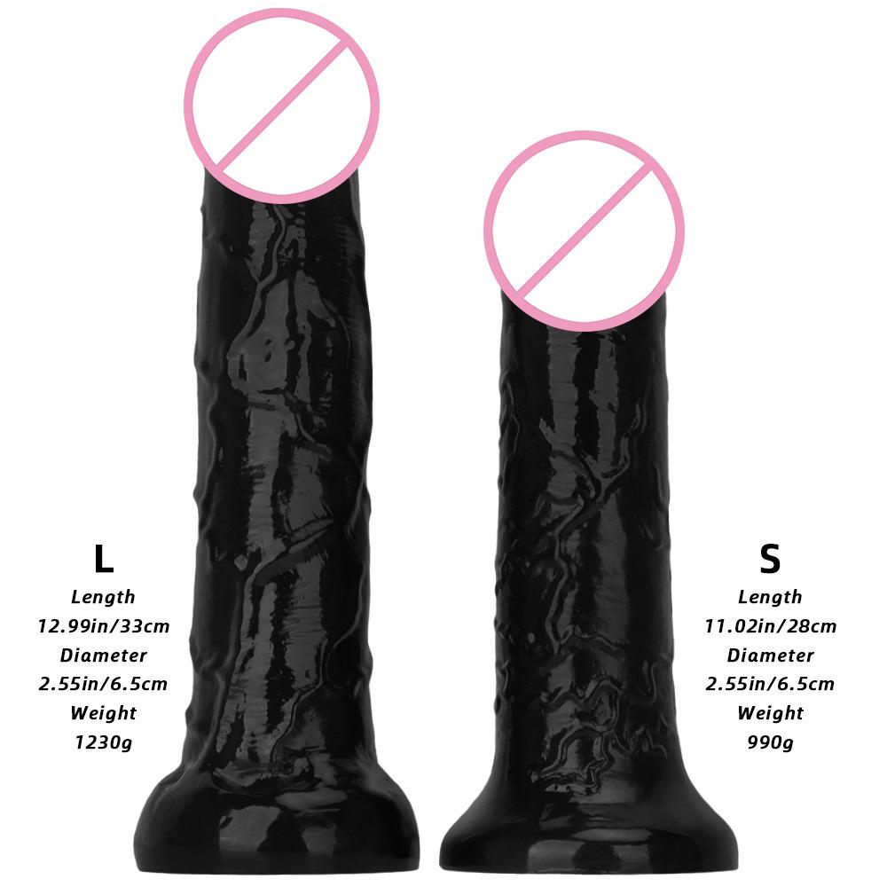 Extra Large  Thick  and Long Black Giant Simulation Dildo  Stallion  Anti Anal Blockage  Fist Sex
