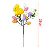 New Foam Eggs Tree Branch Artificial Colorful Easter Egg Bouquets Simulation DIY Fake Plant Festival Party