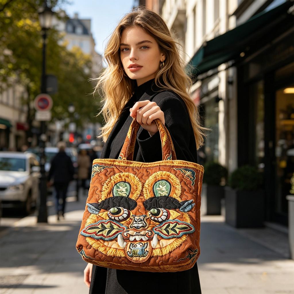 Canvas Tote Bag with Digital Floral Print Unique Artistic Design Sturdy Fabric Handles Lightweight and Durable Everyday Use Carryall