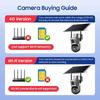 Outdoor Waterproof Solar Camera 4G/Wifi Home Full Color HD Remote Low Power Consumption Monitor with Night Vision