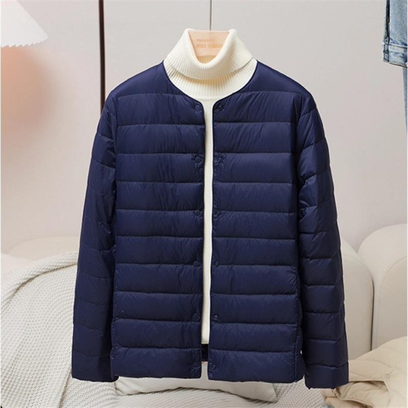 Women's Autumn And Winter Inner Wear Round Neck Warm And Lightweight Down Jacket