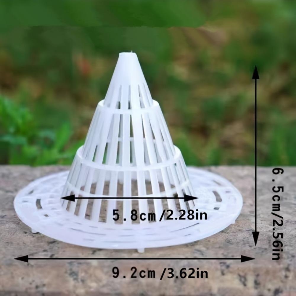 Cone Drainage Mesh Pads 10pcs- Breathable Root Protectors, Prevent Soil Leaks, Reusable for Succulent Pots