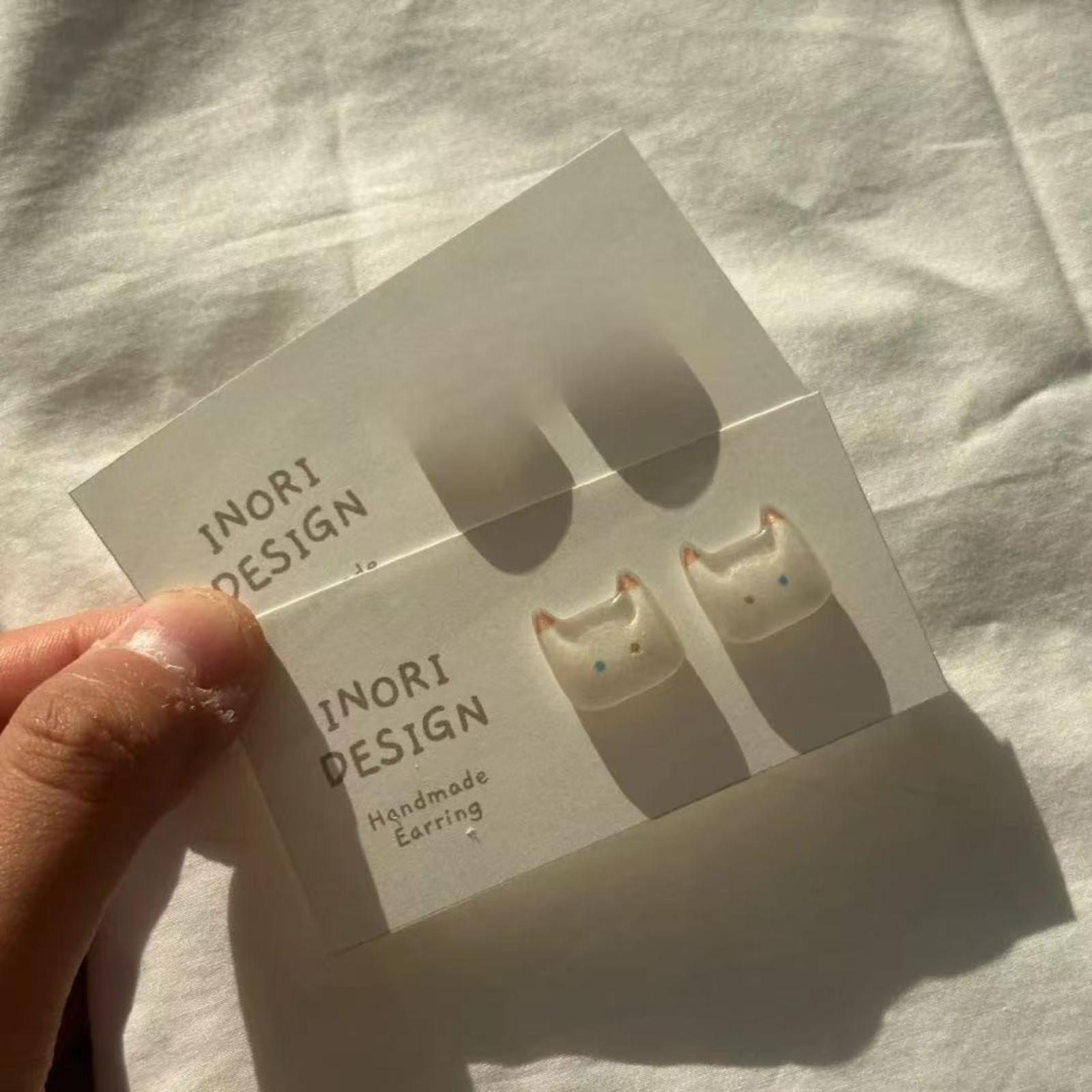 

Series Stud Earrings: Adorable Cats, Unique Designs, Minimalist And Sophisticated Earrings One Size белый