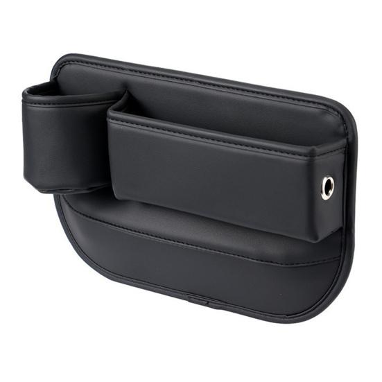 Sitzspalt-Aufbewahrungsbox Auto-Sitzspalt-Organizer mit Getränkehalter und Aufbewahrung für Handy/Schlüssel Kunstleder Kratzfest Auto-Innenraumzubehör