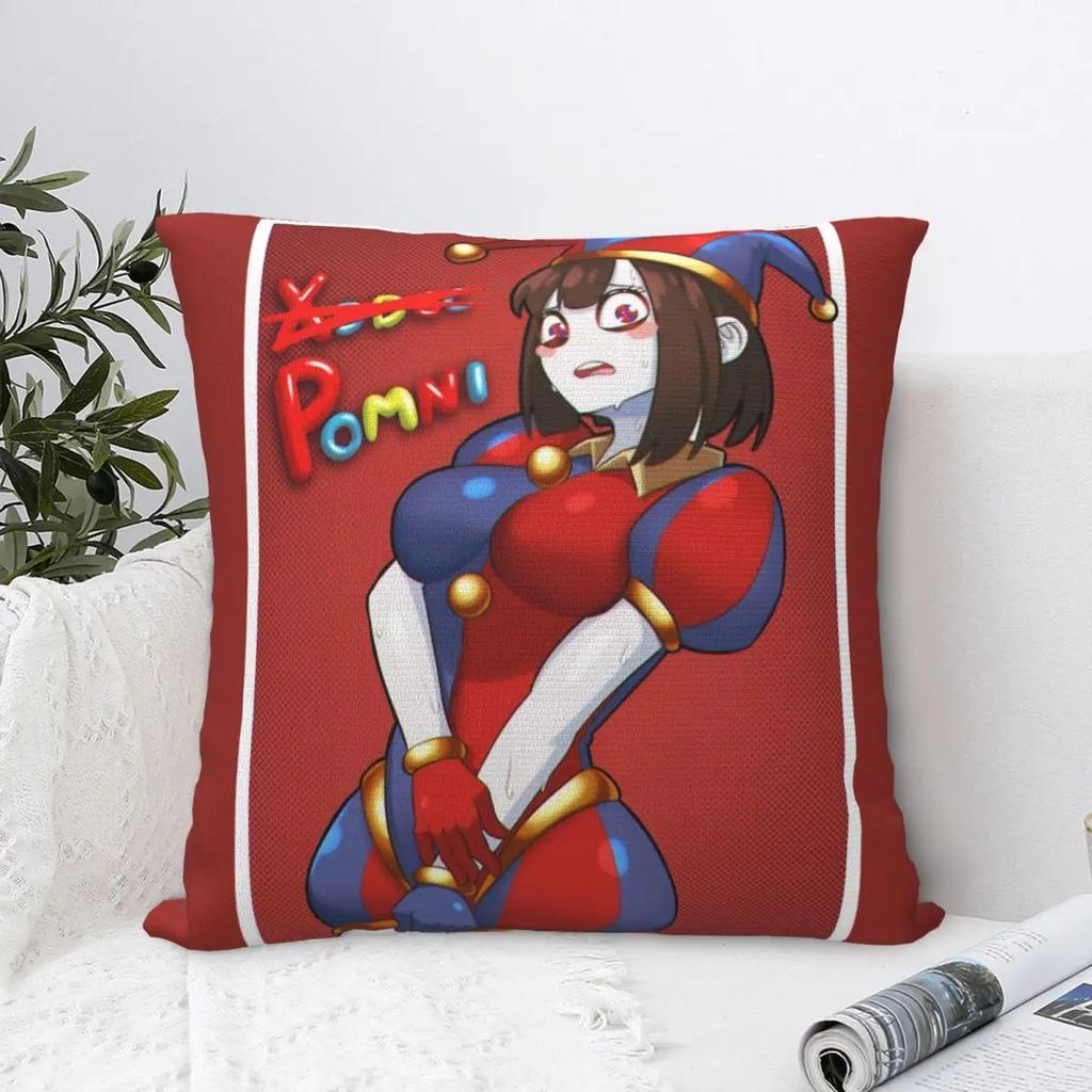 The Amazing Digital Circus Cute Sexy Pomni Pillowcases Seat Cushion Cover Creative Throw Pillow Case