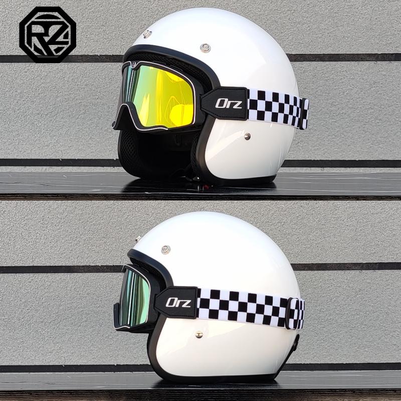 Free Shipping DOT Approved Retro Motorcycle Helmet Casco 3/4 Open Face  Helmet Cafe Racer Helmet Chopper Helmet Capacete