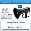 High-Power Bluetooth Megaphone: Thunder King CR-87 - Portable Multifunctional Handheld Amplifier for Outdoor Promotions & Patrols