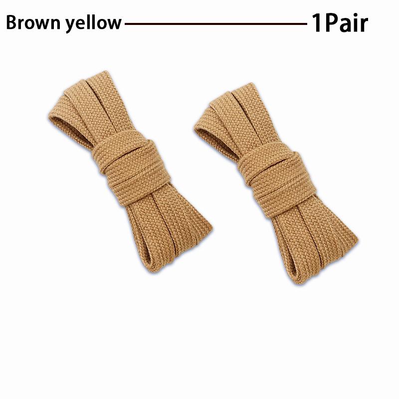 8 mm brede klassieke effen kleur schoenveters Platte katoenen schoenveters Sneakers canvas schoenen kwaliteits schoenveters 1 Paar 100cm beige