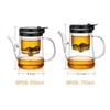 750mL Heat-resisting Glass Tea Pot With Infuser Clear Tea Maker Set Loose Tea Flower Tea Service Borosilicate Glass Water Pot