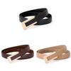 Genuine Leather Womens Fashion Belt With Smooth Buckle For Casual Wear