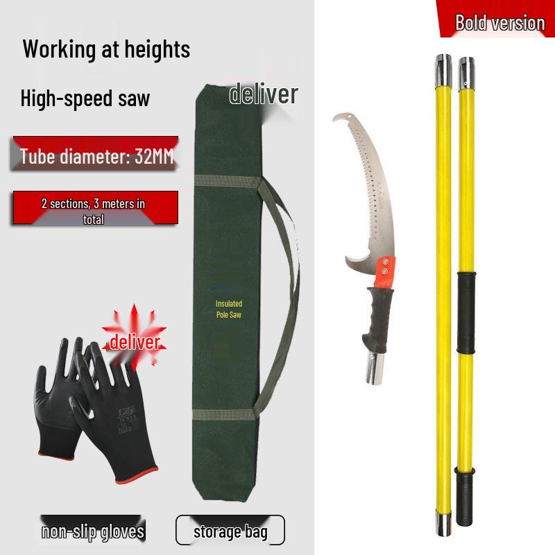 Telescopic Insulated Pruner: Multifunctional High Branch Hand Saw for Safe Tree Trimming