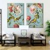 Amerika Blume Vogel Retro Farbe Poster Drucken Kunst Leinwand Malerei Bild Gang Hause Wand Kunst Graffiti Schlafzimmer Moderne Dekor