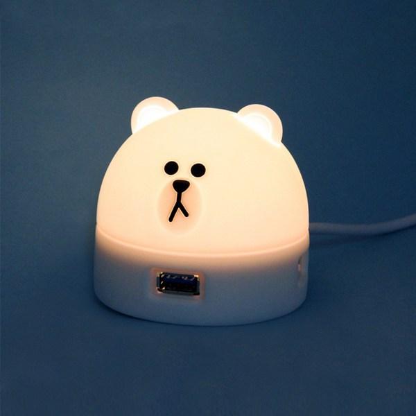 

Настроенная лампа USB HUB Brown & Friends