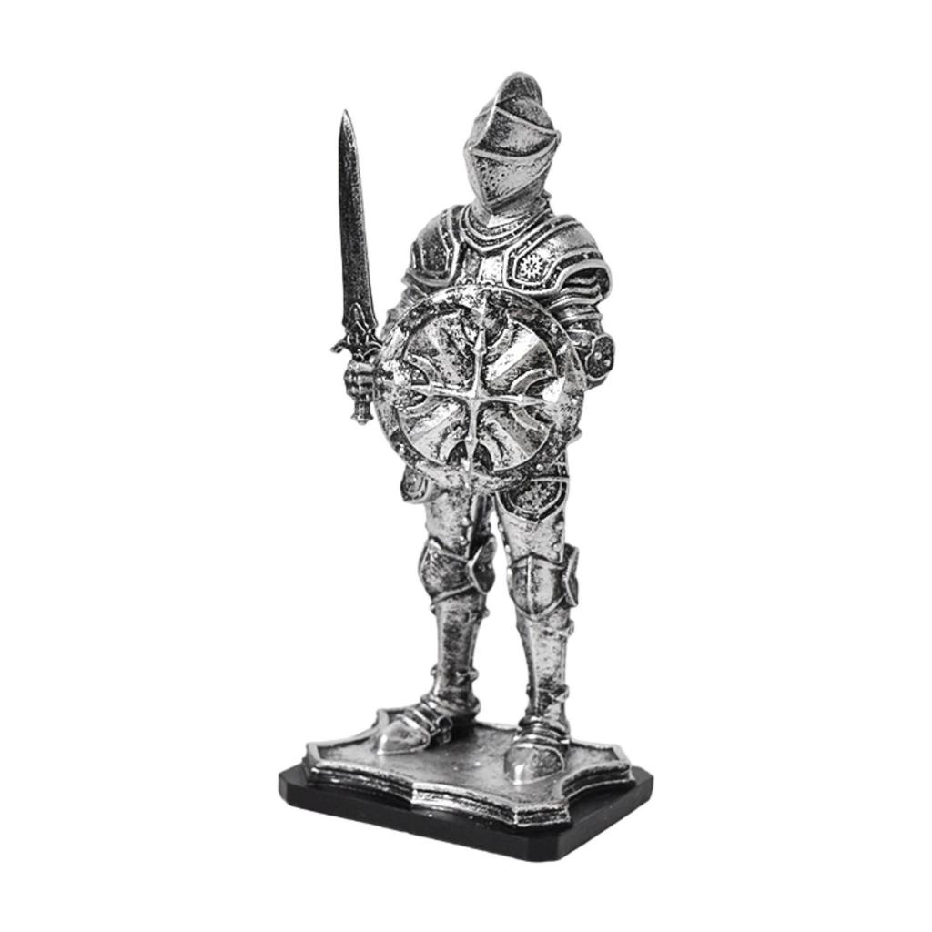 Socha rytíře Vintage Retro umělecká řemesla Dekorativní figurka Stolní ozdoba pro krbový stůl vstupní skříňka domácí dekorace