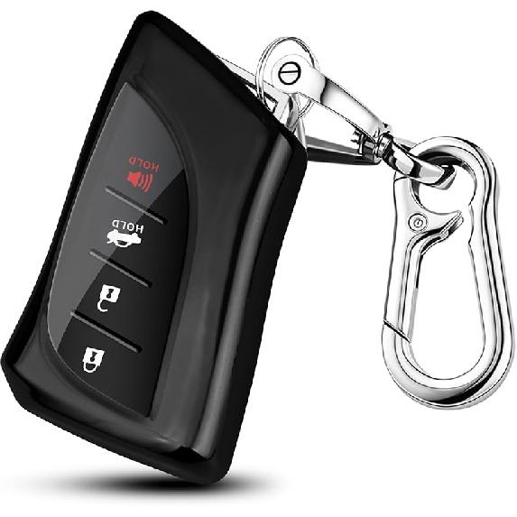 for Lexus Key Fob Cover, Soft TPU Car Key Cover Compatible With 2018-2025 ES250 ES350 GX550 LX600 LS500 LC500h NX300h RX350 RX450h UX200, fit for 4