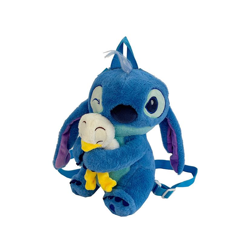 Cute Stitch Plush Backpack for Kids - Children's Storage Bag & Toy Carrier