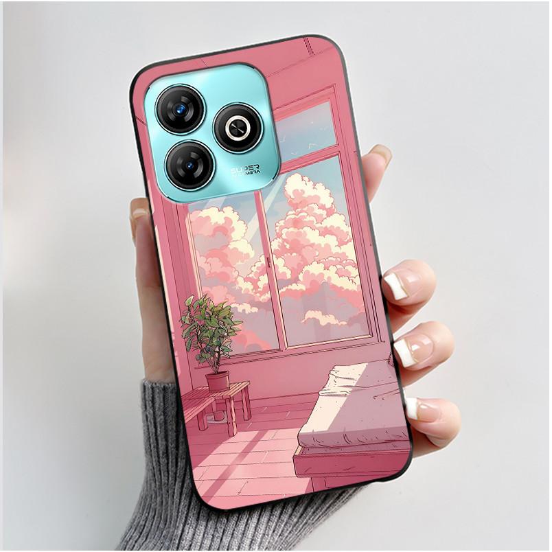 Phone Casing For ZTE Blade A75 4G Case Z2359 Luxury Dragon Cute Cool Boys Girls Black Matte Soft Silicone Protective Back Cover