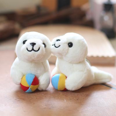 Słodka słodka foka wisiorek pluszowa zabawka lalka lew morski kreskówka torba wisząca brelok lalka lalka