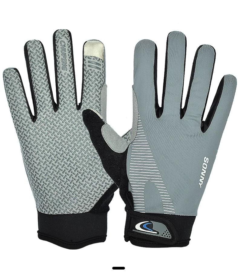 Unisex Parmaksız Bisiklet ve Balıkçılık Silikon Eldivenleri – Kaymaz, Dokunmatik Ekran Uyumlu, Güneş Korumalı