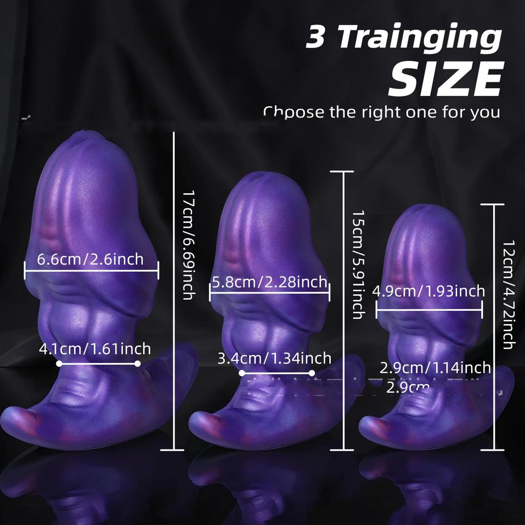 New Soft Silicone Masturbator  Shaped Dildo  Male And Female Anal Plug Adult Sex Toy