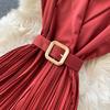 Women Jumpsuits Pleated High Waist Flared Wide Leg Pants Spring Summer Jumpsuit