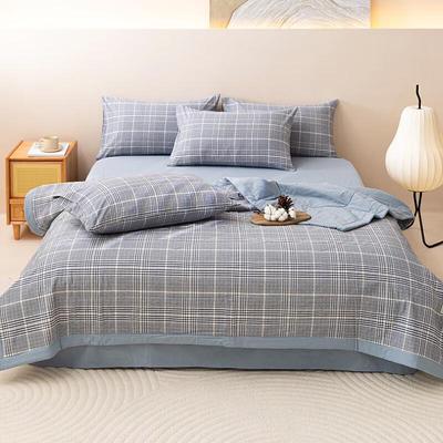 Manyaju All Cotton Washed Summer Quilt
