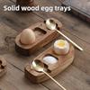 1PC Acacia Wooden Egg Tray Egg Cup Holder Egg Shell Cup Egg Cup Puncher Cup Holder