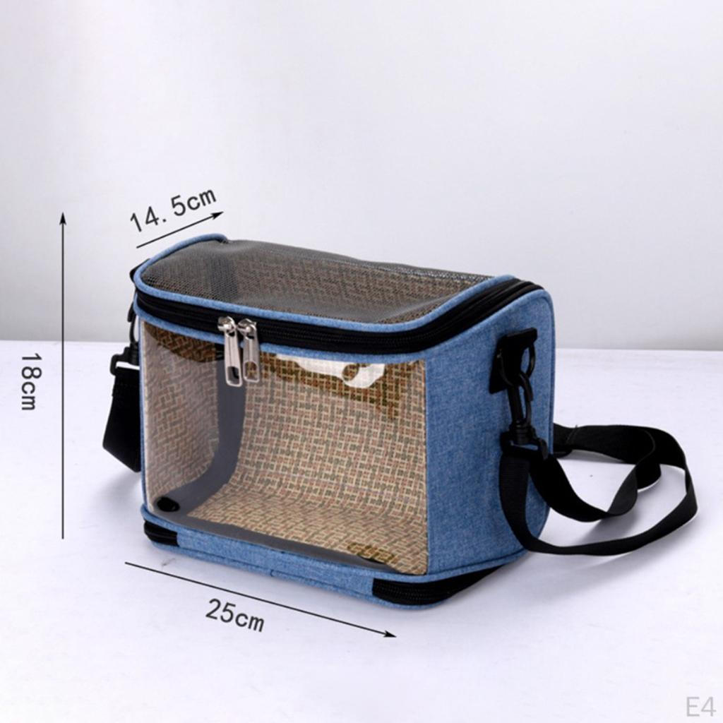 Bag Portable Bird Parrot Carrier Transparent Travel Cage, Shoulder