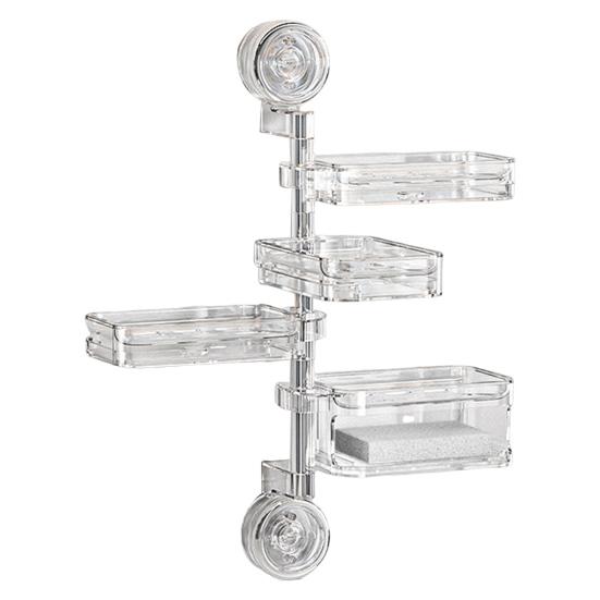 Suction Cup Storage Holder Soap Box Strong Load-bearing Multi-layer Design