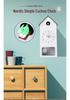 Slim Wall-Mount Cuckoo Clock with Hourly Chime for Living Room