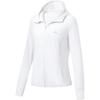 Li Ning Fitness Series Logo Print Hooded Long Sleeve Sweatshirt Women Sweatshirt White AWDT578-4