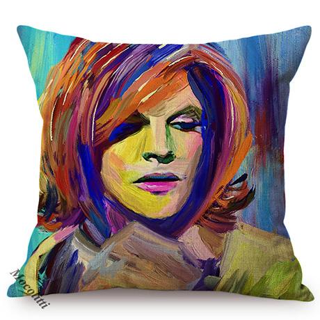 Celebrity Portrait Abstract Oil Painting Design Decoration Cushion Cover Funky Art Luxury Home Decor Sofa Throw Pillow Case