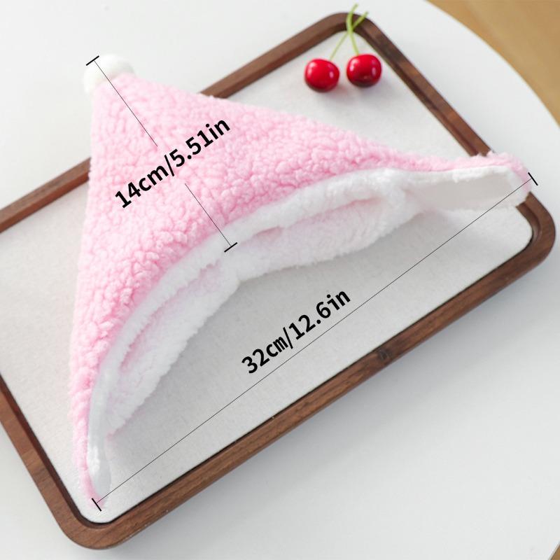 Warm Puppy Hats Pet Pink Cap Small Dog Winter Warm Teddy Hat Headwear Cute Wizard Hat Cats Holiday Party Props Pet Decoration