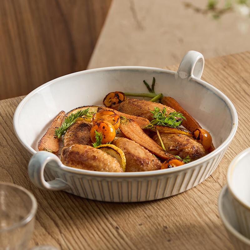 Changbaosen 11-inch Kiln-Glazed Ceramic Baking & Serving Dish