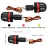 1Pair Motorcycle Handlebar End Light 12V LED Strobe Lamp DRL Driving Light Waterproof Side Warning for Scooter Moto Accessory